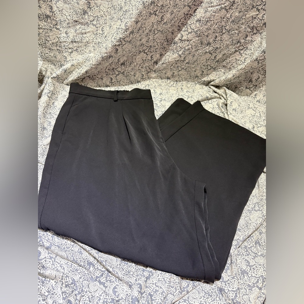 French Connection black pants wide leg office XXL